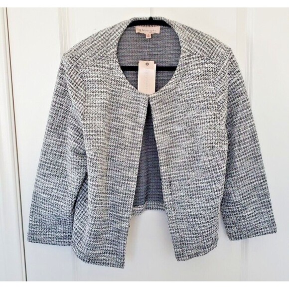 Philosophy Jackets & Blazers - Philosophy Tweed Jacket Black/White Size Large NWT FS
